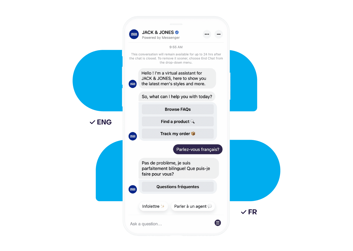 Heyday chatbot example