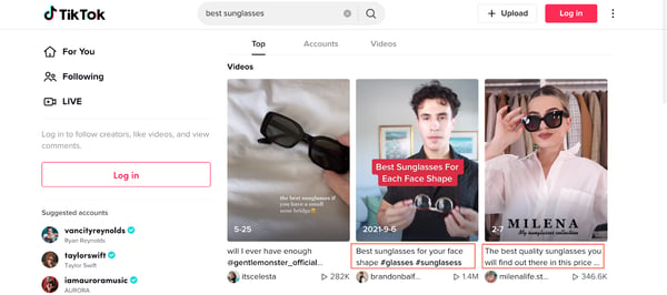 TikTok SEO Strategies to Increase Your Discoverability: Include your keywords in your caption