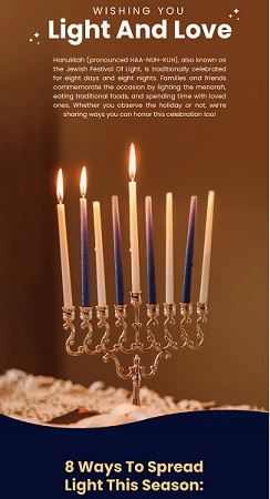inclusive holiday marketing ideas - hanukkah email tips example