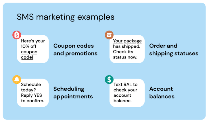 sms marketing examples