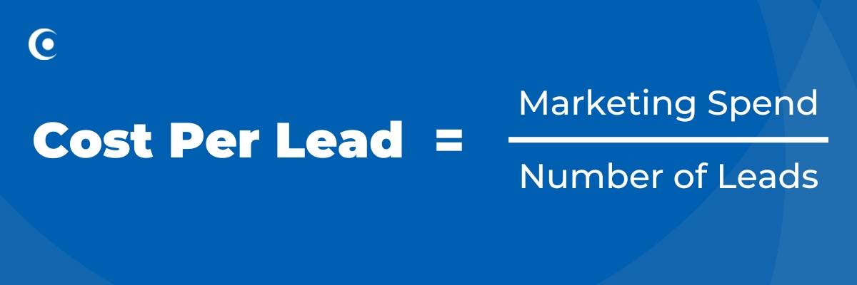 Mathematical formula to calculate cost per lead