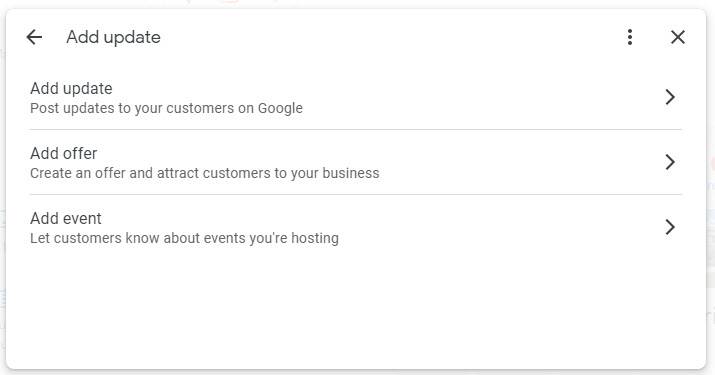 How to add updates to Google Business Profile via NMX