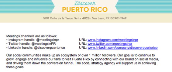Discover Puerto Rico social media handles