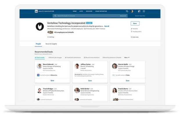 LinkedIn Sales Navigator lead generation tool