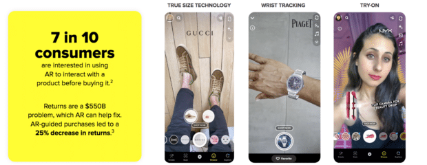 7 in 10 consumers are interested in interacting with a product through AR before purchasing it