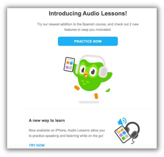 go to market launch example from duolingo