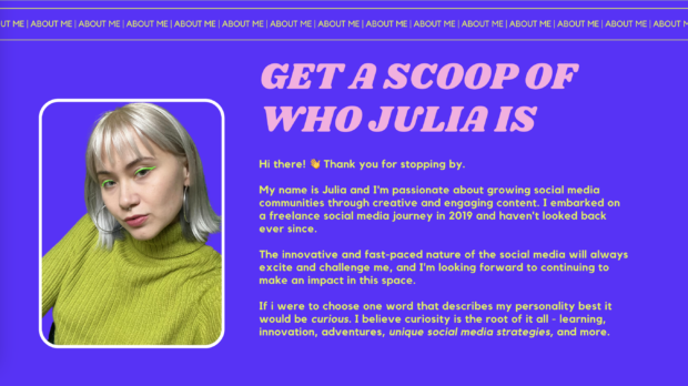 get a scoop of who julia is