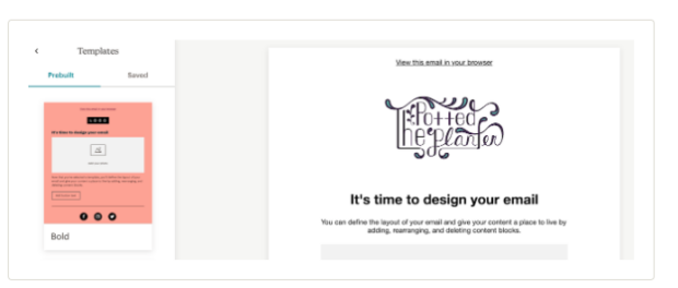 MailChimp design your email and newsletters