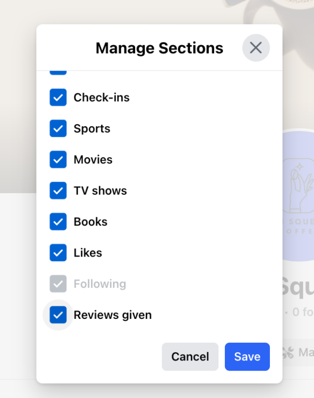 Manage Sections with Sports Movies TV Shows and more
