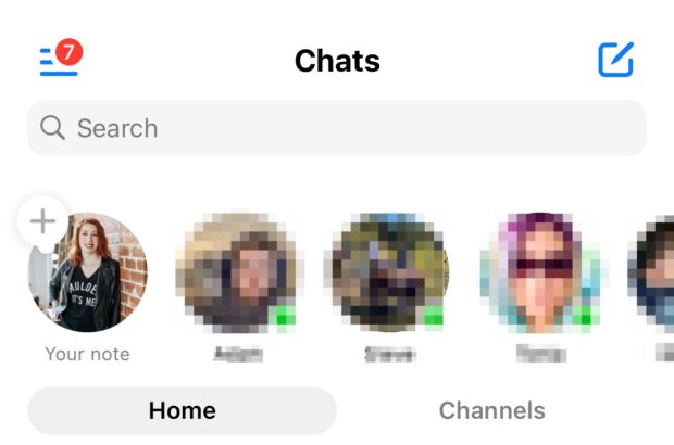 Messenger Story ads displayed on Chats