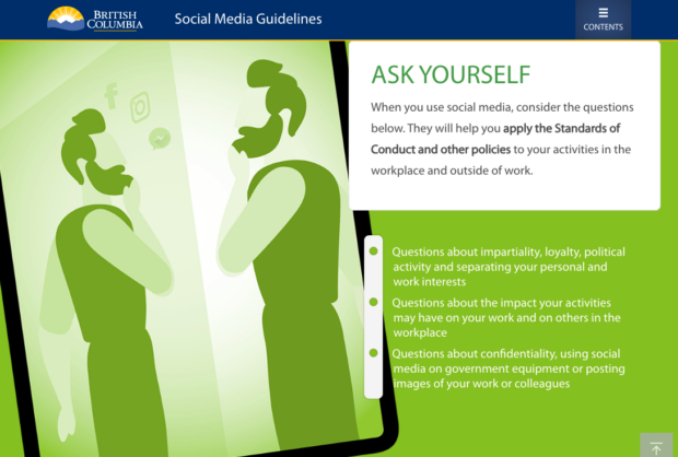 British Columbia government social media guidelines