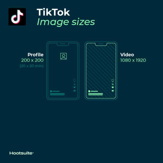 TikTok image sizes