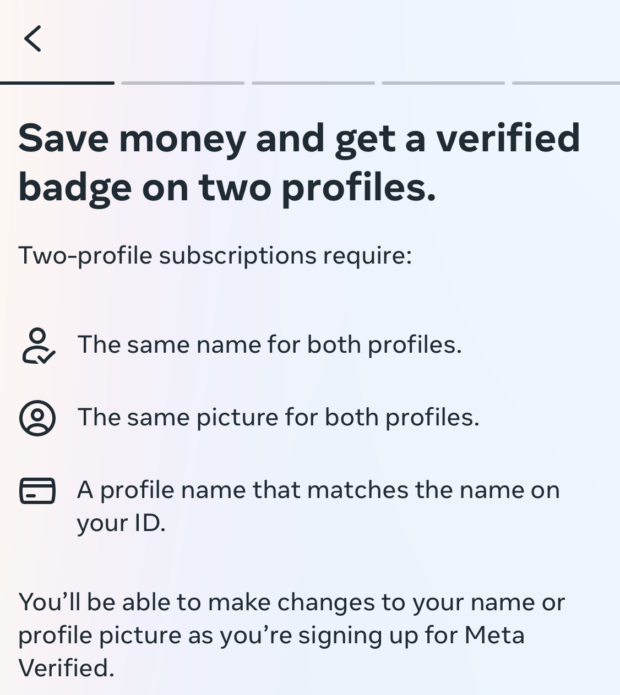 Save money and get verified badge on two profiles 