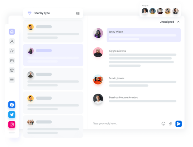 Content Studio social inbox dashboard