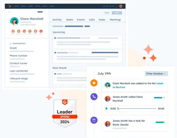 HubSpot CRM platform