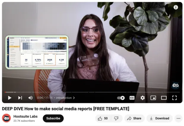 hootsuite youtube preview