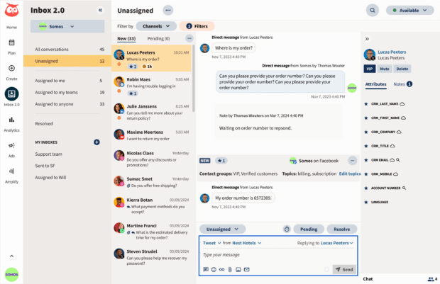 Hootsuite Inbox feature preview