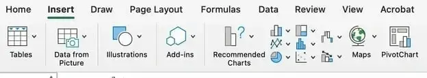 excel chart types