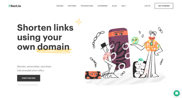 Shorten.io shorten links using your own domain