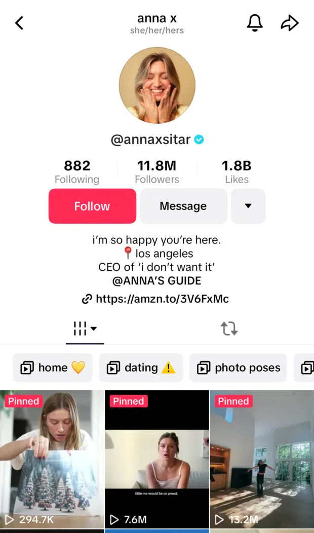 Annaxsitar TikTok username