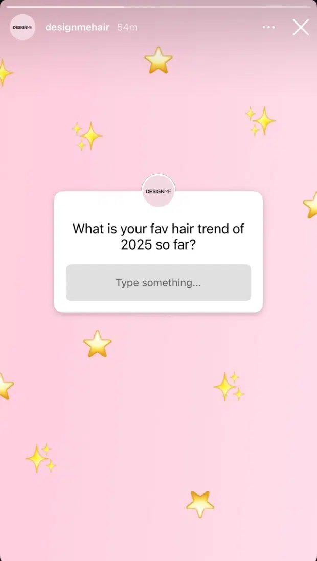 Favourite hair trend of 2025 so far question sticker