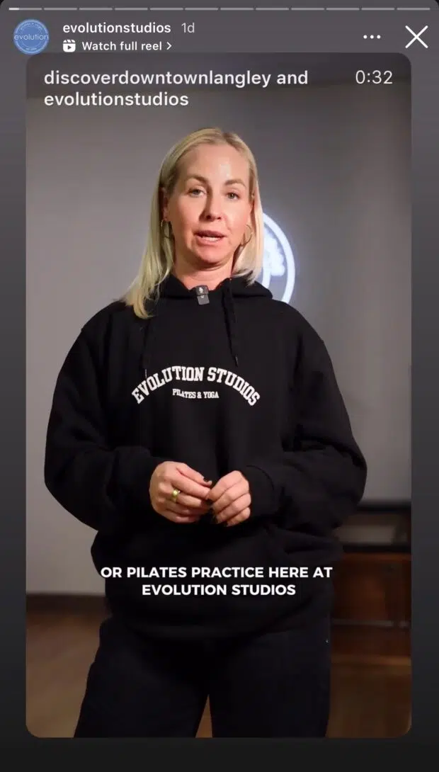 Evolution Studios pilates practice video