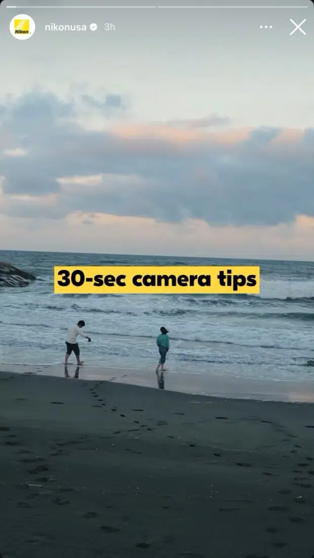 Nikon USA 30 second camera tips