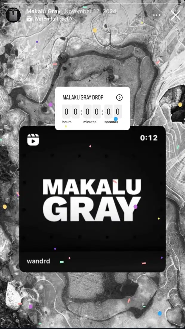 Makalu Gray drop countdown