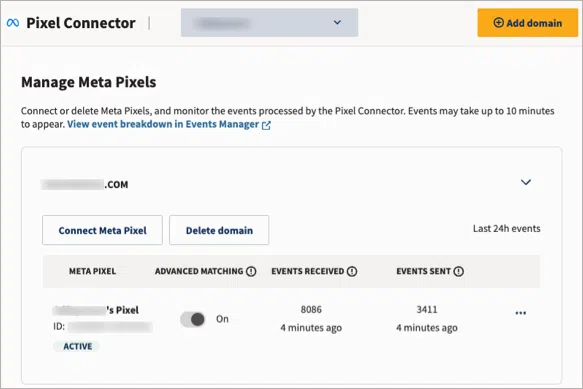 Managing a Meta Pixel in the Hootsuite dashboard