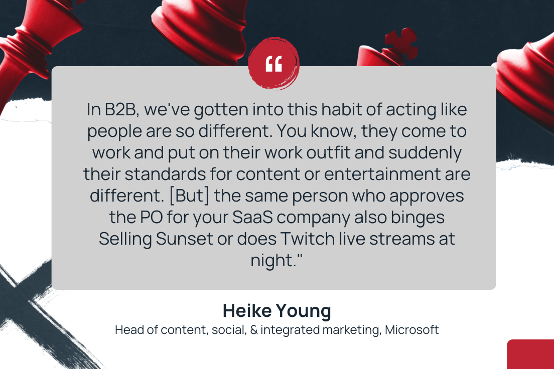 Heike Young about B2B buyer personas being normal people
