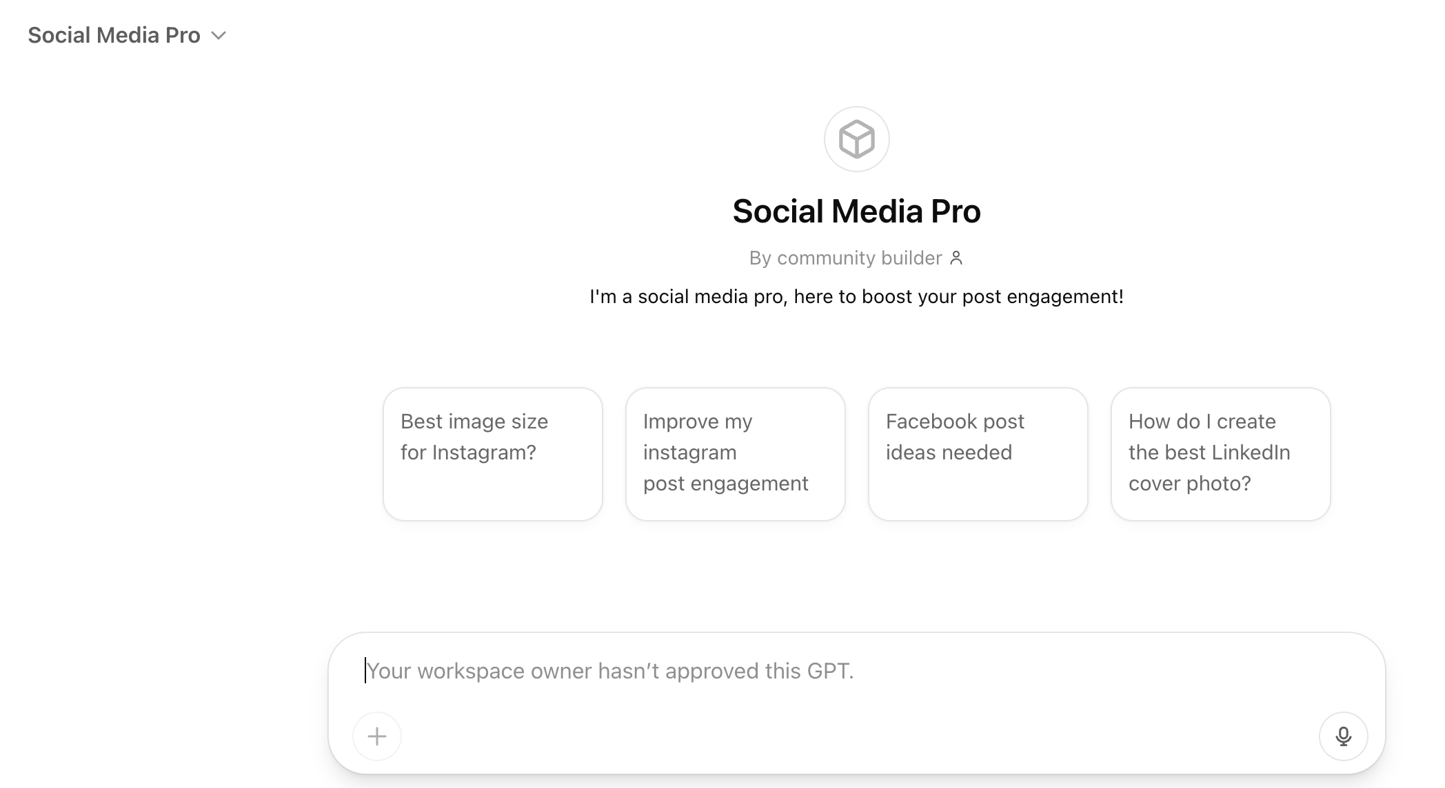 ChatGPT pro social media AI tool