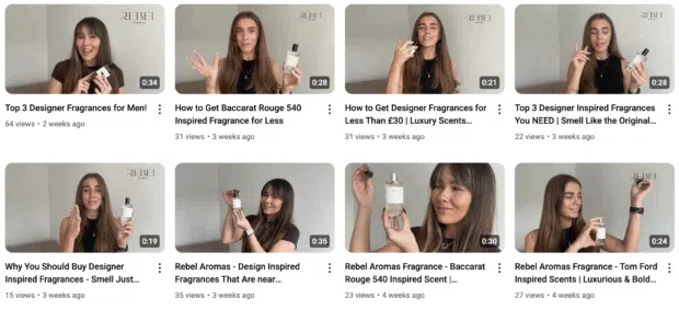 Rebel Aromas designer fragrance overview