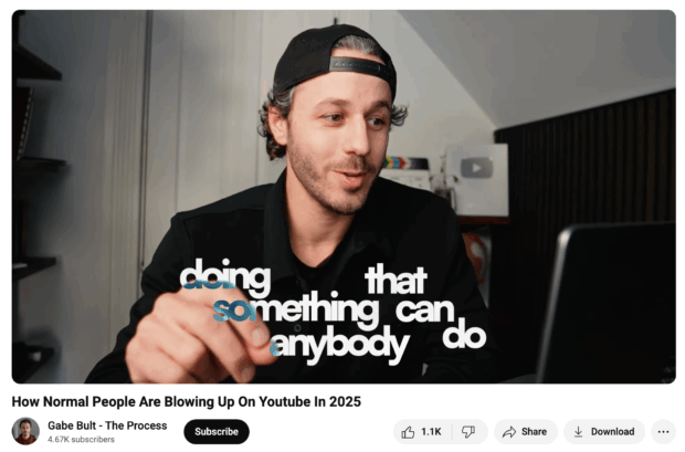 captions for key phrases on video How normal people are blowing up on YouTube in 2025