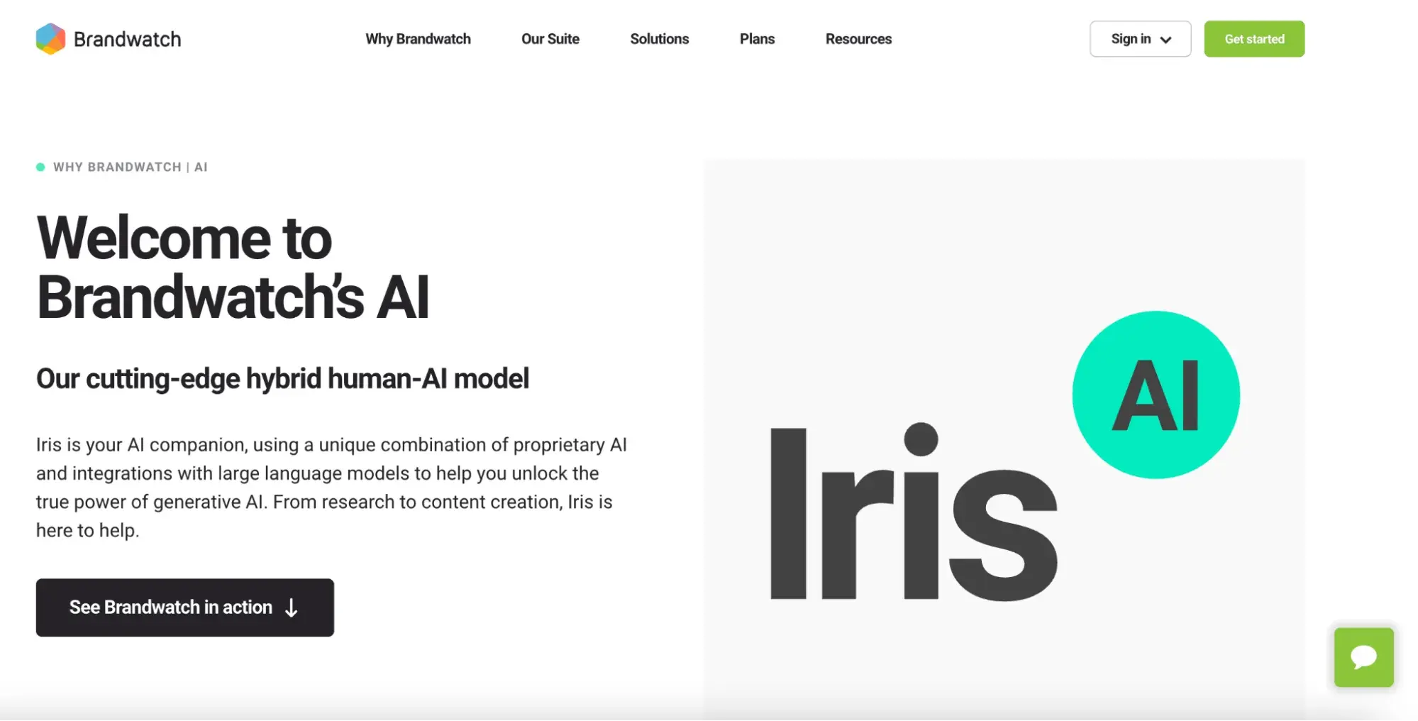 ai agent for social media, brandwatch + iris ai