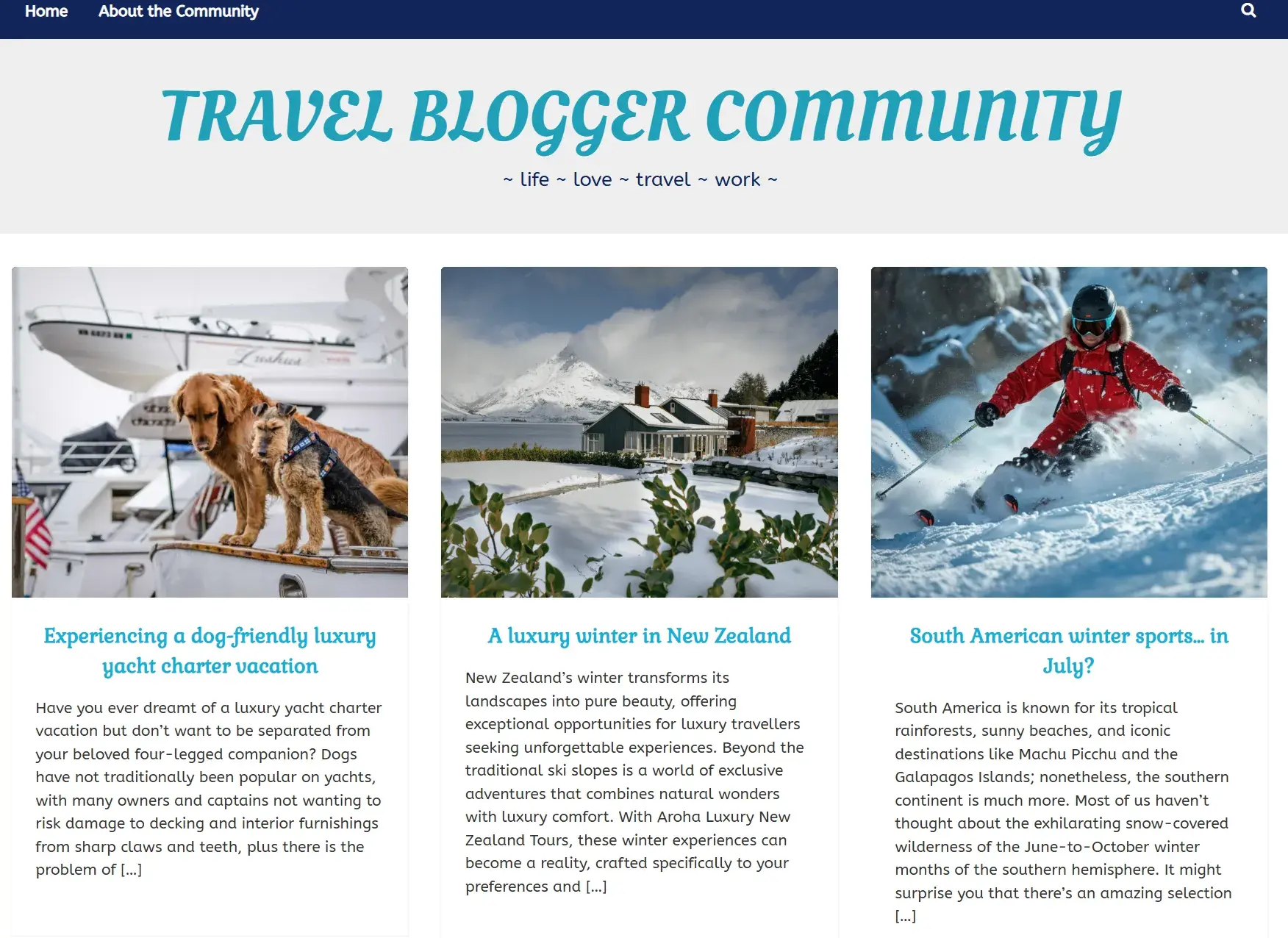 travel blogger community travel blog content aggregator site