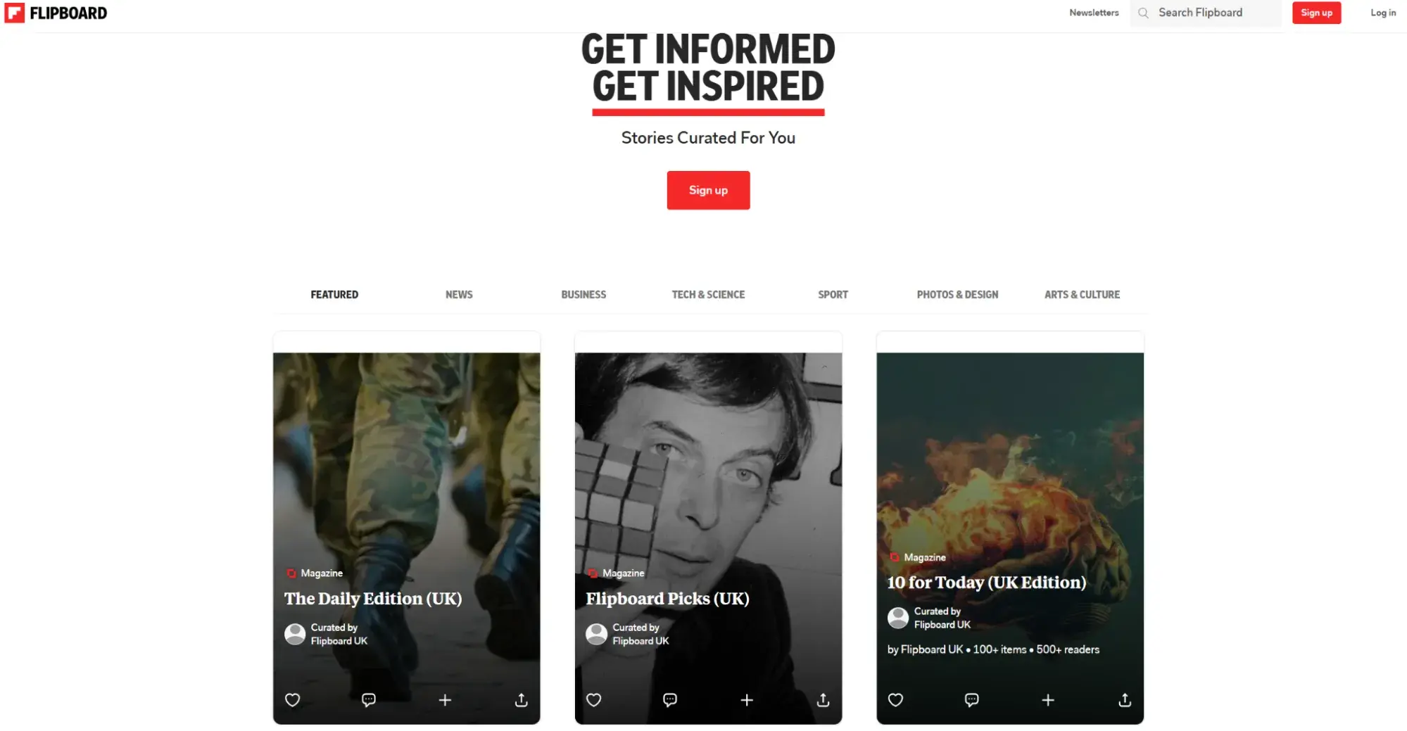 flipboard blog content aggregator site