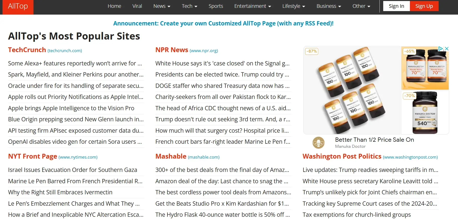 alltop aggregator site