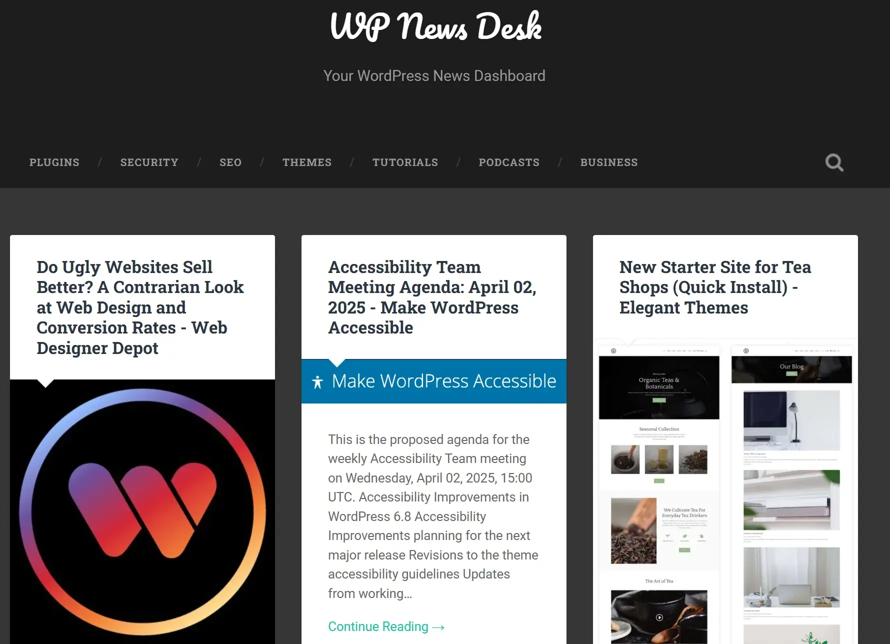 wp news desk news aggregator site