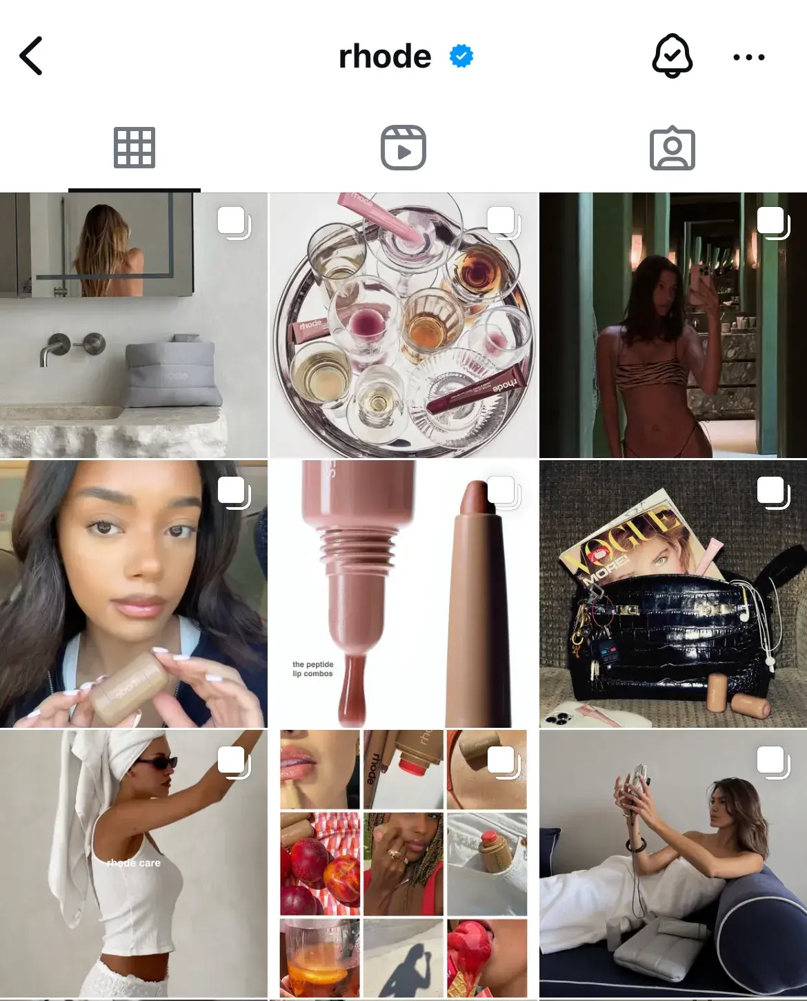 rhode profile, instagram