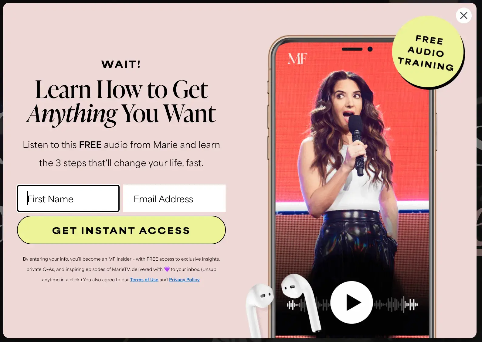 landing page design best practices; use contrasting colors for the cta and apply click triggers