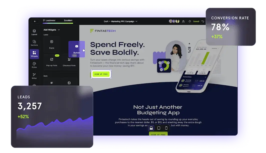 lead generation platform, leadpages