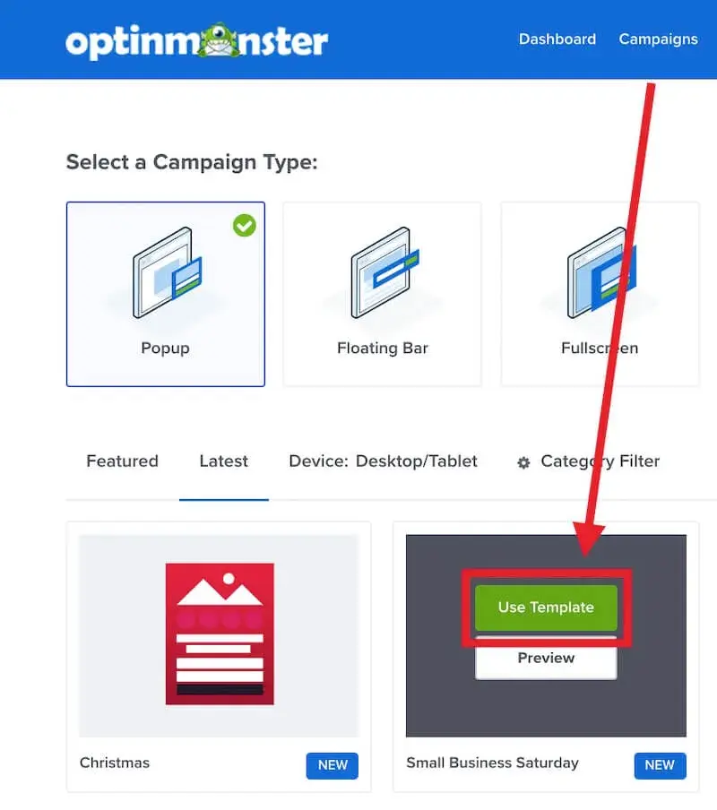 lead generation platform, optinmonster settings