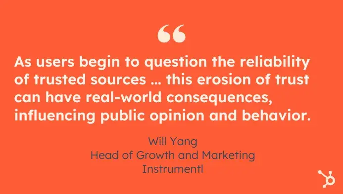 social media misinformation, pull quote from article