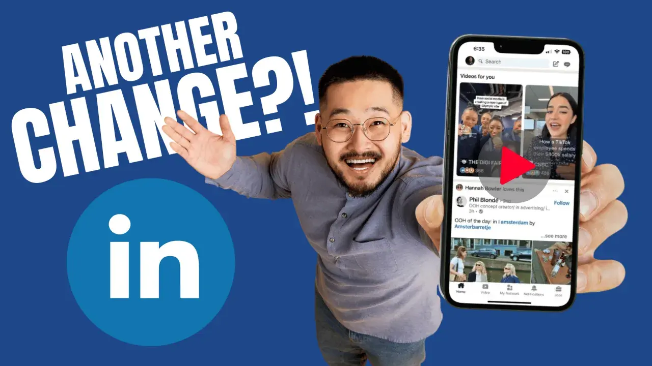 social media platforms for video, linkedin header image from reframed newsletter on video feeds on linkedin