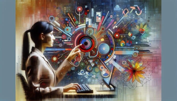 Person using Ubersuggest on computer to view keyword suggestions and analytics.