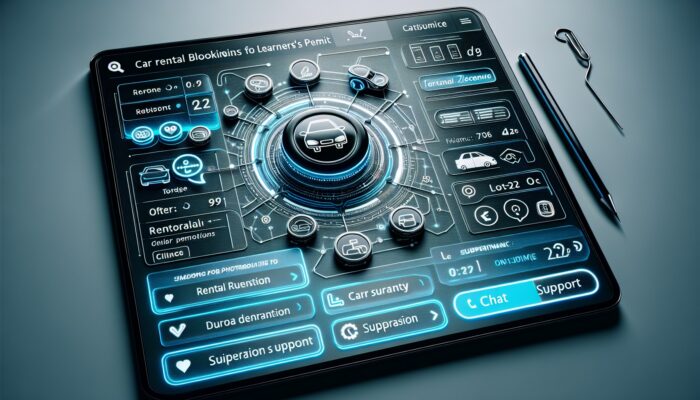 A user-friendly online car rental platform for learner's permit holders with filters and chat support.