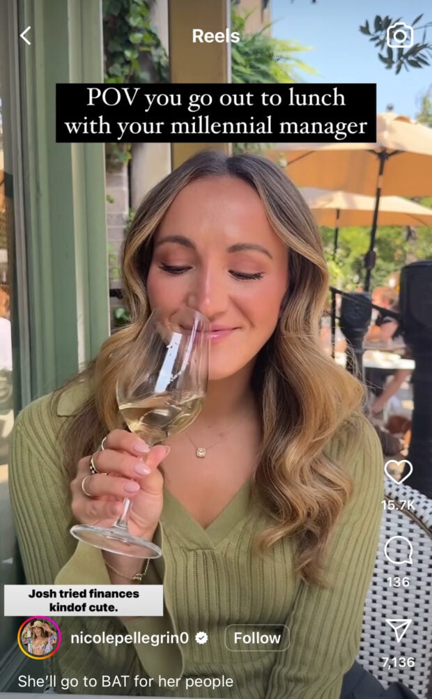 POV you go out to lunch with your millennial manager video