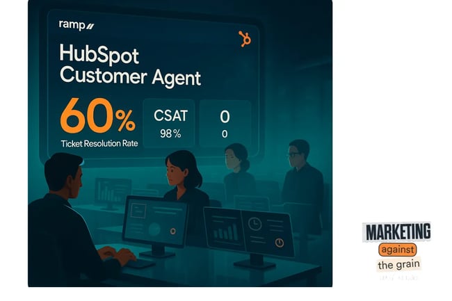 one-of-one chatgpt-generated ad for hubspot and ramp