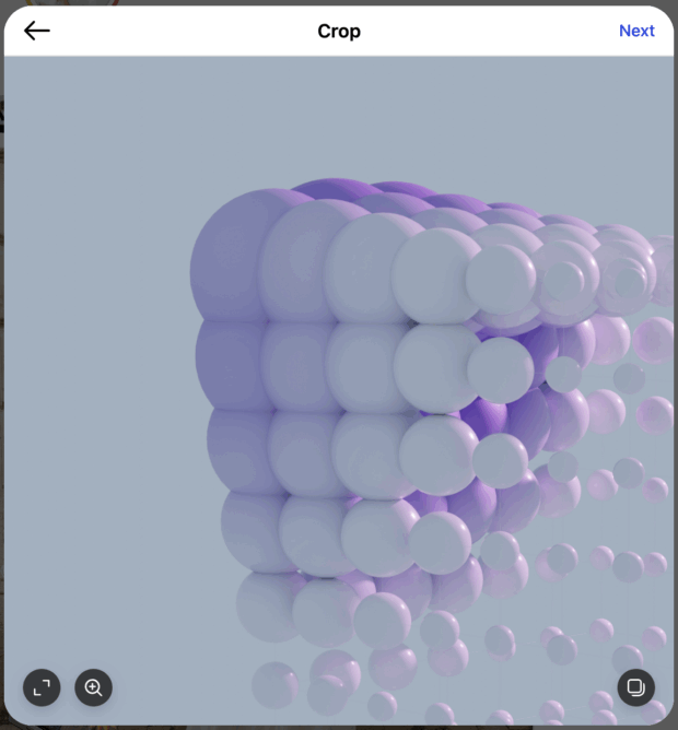 crop stock photo to fit on Instagram feed