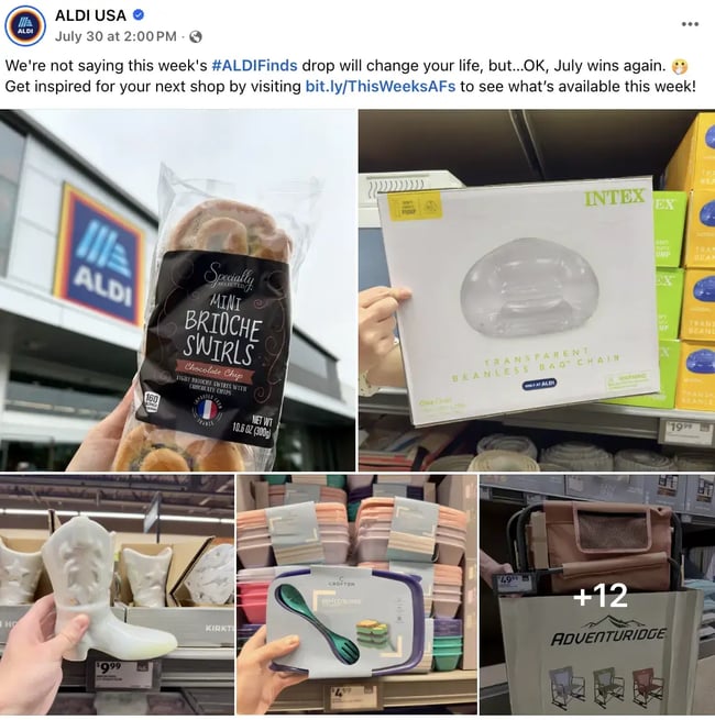 target audience aldi college kids